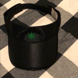 Black Flower Visor